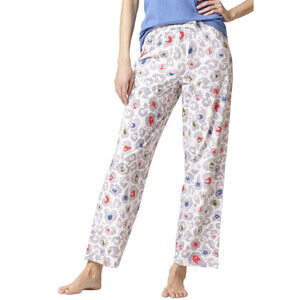 Hue Women's Printed Knit Long Pyjama Sleep Pant Animal Print Size M